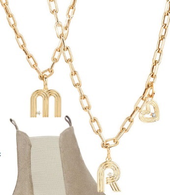 Adina Reyter Italian chain with initial charm PHOTO COURTESY OF BRANDS